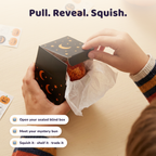 How SquishDrop works — pull, reveal, squish